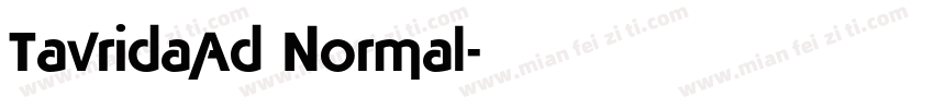 TavridaAd Normal字体转换